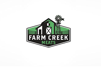 design fresh clean farm logo