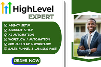build gohighlevel crm workflow automation sales funnels ai chatbot setup