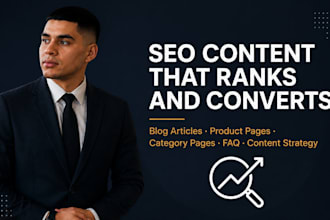write SEO optimized content for your blog website or ecommerce