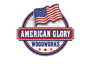 create american patriotic logo sign design