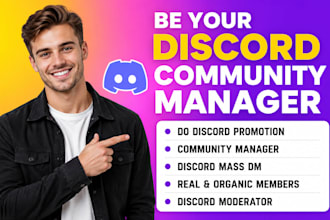 be your discord online community manager promote discord fivem gaming server