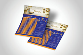 design amazing ramadan calender