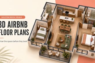 create 3d airbnb property floor plans for engaging vacation rental listings