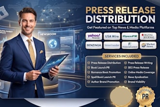 do press release distribution for romance spell book launch pr on yahoo finance