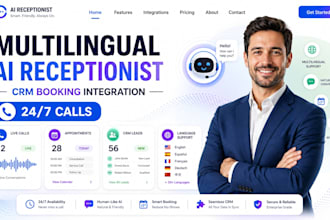 create multilingual ai receptionist with CRM integration and appointment booking