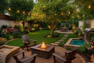 design landscape plan, garden plan and planting layout