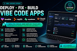 deploy fix vibe code app lovable dev replit app lovable supabase claude code app