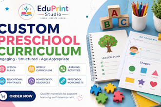 create a custom preschool curriculum and lesson plan