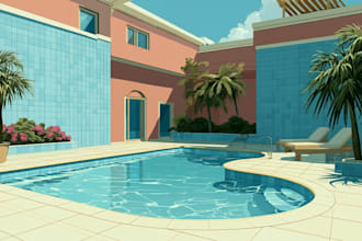do your garden, backyard,swimming pool patio, terrace