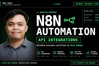 build n8n automation and API integrations for your business