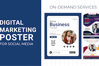 professional social media marketing poster design