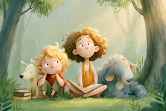 children book illustration and children book illustration