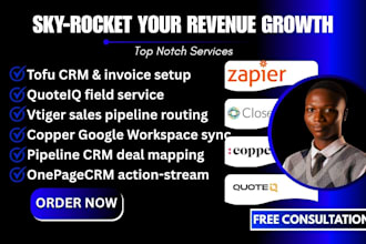 tofu quoteiq vtiger copper pipeline onepage nimble nutshell capsule CRM setup