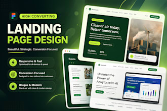 design landing page uiux for business and website