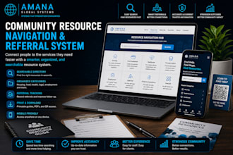 build a custom client resource navigation and referral system