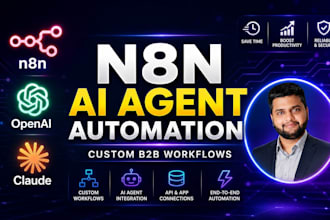 build custom n8n ai agents and b2b automation workflows