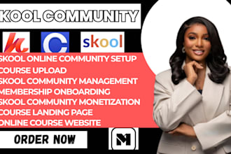 setup skool community setup course creation skool online community setup