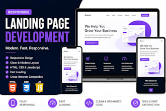create a responsive landing page