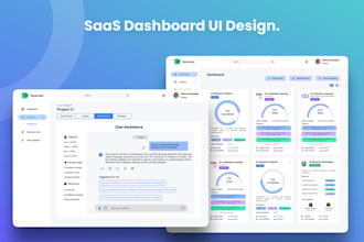 design a saas dashboard or web app UI UX in figma