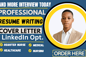 write, edit resume, medical, register nursing, pharma, medical assistance roles