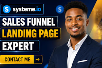 build systeme io landing page systeme io sales funnel systeme io website expert