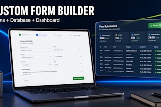 build a custom online form builder with validation and admin dashboard