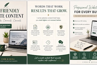 write SEO friendly website content for your business