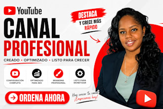 create and setup youtube channel, branding SEO and optimization