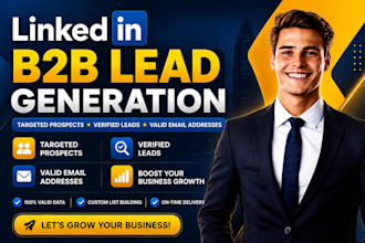 do linkedin lead generation, b2b leads, email list building