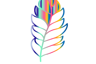 create abstract tropical leaf and modern vector art