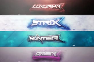 design a custom youtube banner and twitter header