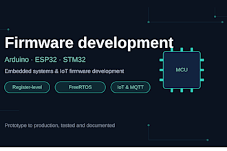 write firmware for your arduino, esp32 or stm32 projects