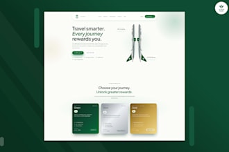 design a modern landing page UX UI in figma