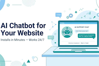 create a custom ai chatbot widget for your business website