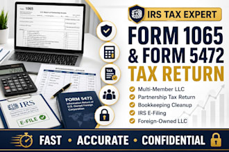 fix bookkeeping prepare and file your form 1065 5472 multi member tax return