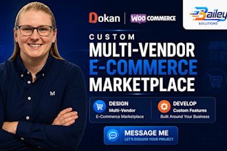 build custom multi vendor ecommerce marketplace website with dokan woocommerce