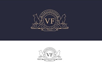 design luxurious modern hotel logo