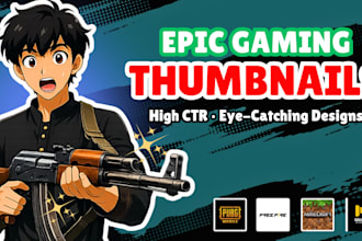 design high quality youtube thumbnail for you