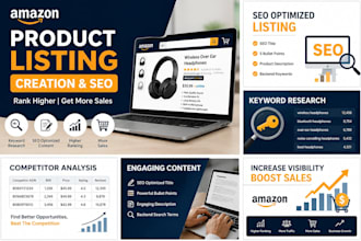 create SEO amazon product listings