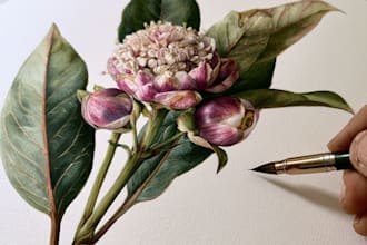 draw a botanical illustration