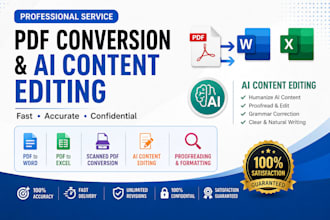 professionally convert PDF files and humanize ai generated text
