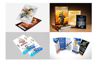 create flyer and modern graphic design for digital and print