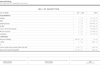do fast data entry for construction estimation and boq in 24 hours