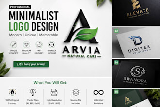 design a luxury and premium logo for your business