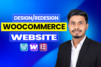 design woocommerce webshop or woocommerce store with woodmart