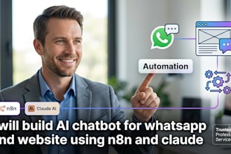build ai chatbot for whatsapp and website using n8n and claude