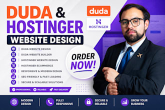duda website, duda website builder, hostinger website design hostinger ecommerce