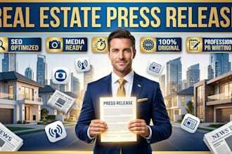 write and distribute real estate press release for maximum media exposure