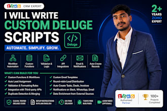 write custom deluge scripts for your zoho CRM