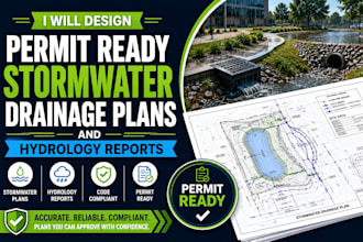 design permit ready stormwater drainage plans and hydrology reports